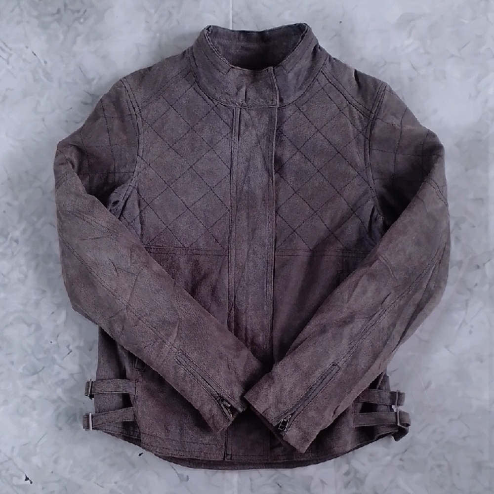 Danier Leather Quilted Moto Jacket - Picture 7 of 9